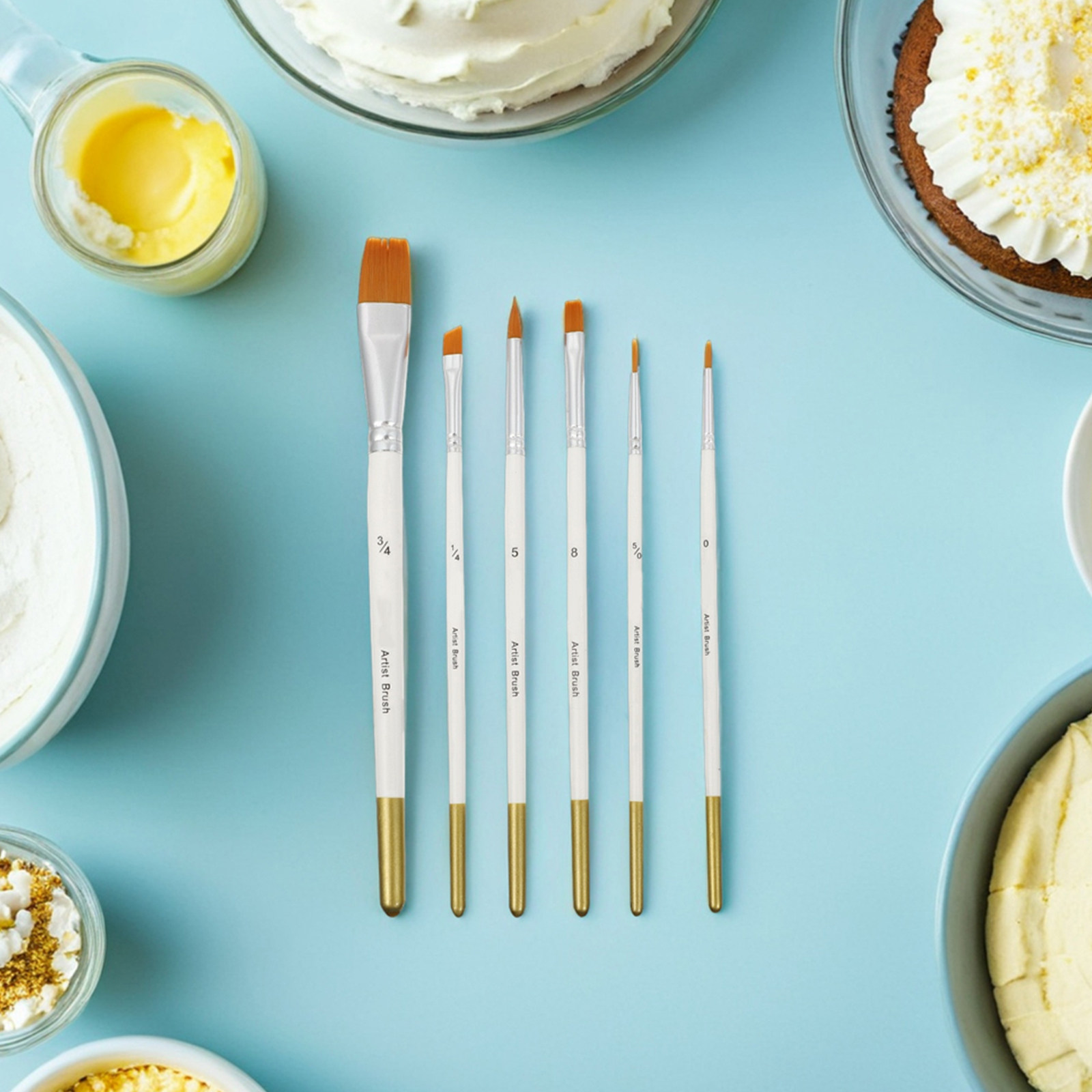 Detailing Brush Set - 12 Adet Fondan Pasta Süsleme Fırçası