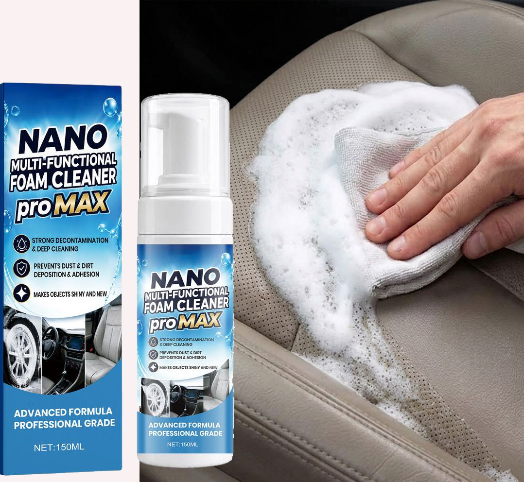 Odor Eliminator Car - Köpük Temizleyici, İnatçı Lekeleri Temizler, Kötü