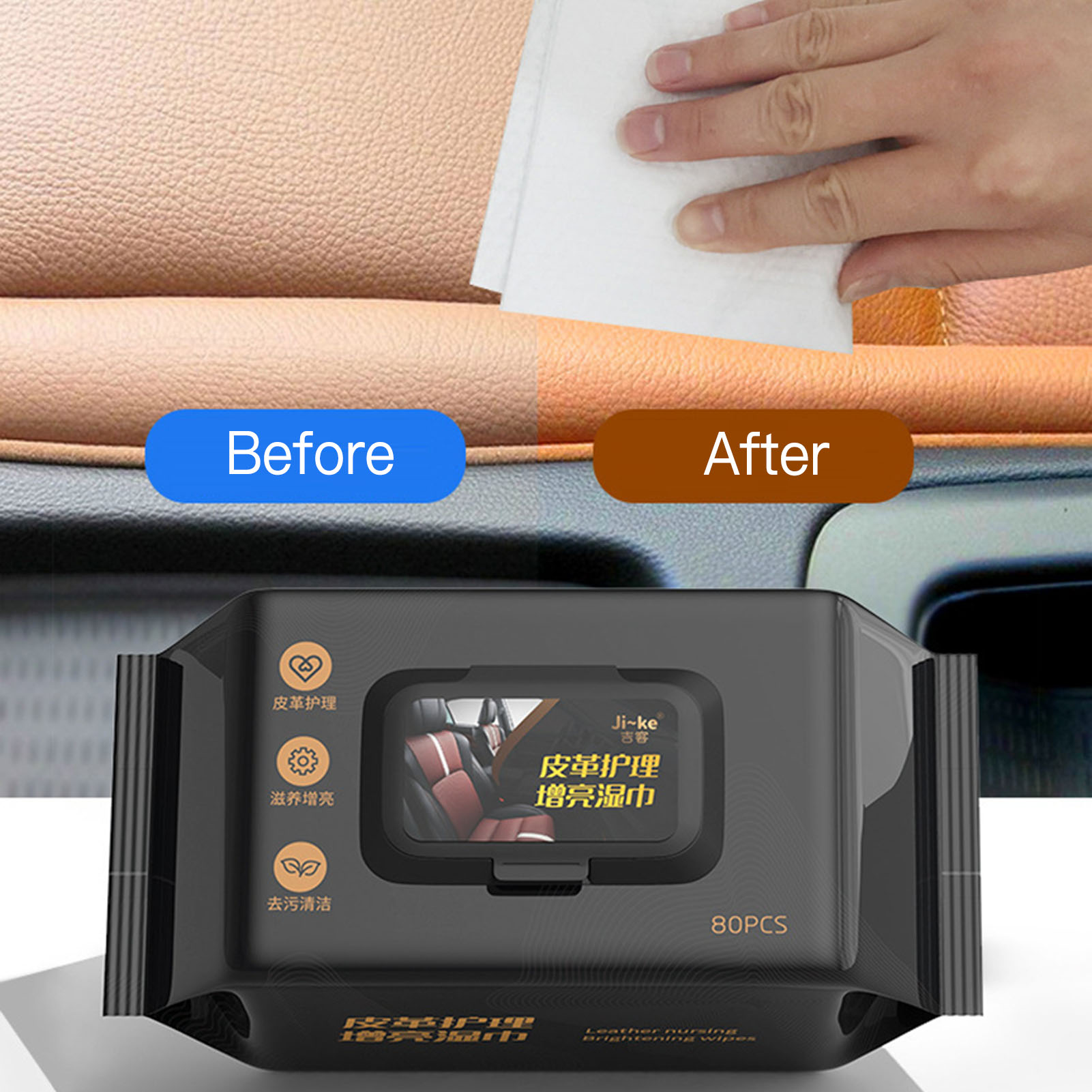 80 adet/torba Araba İç Temizli - Leather Cleaner Interior incelemesi ve fiyatı