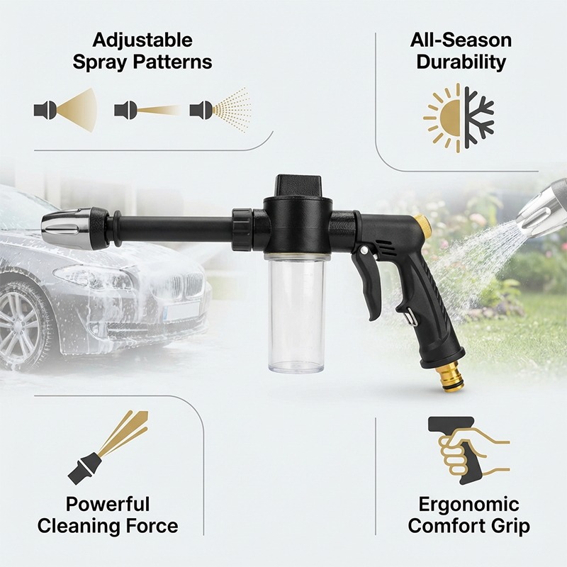 Yüksek Basınçlı, Köpüklü Su Pü - Pressure Washer Foam Gun incelemesi ve fiyatı